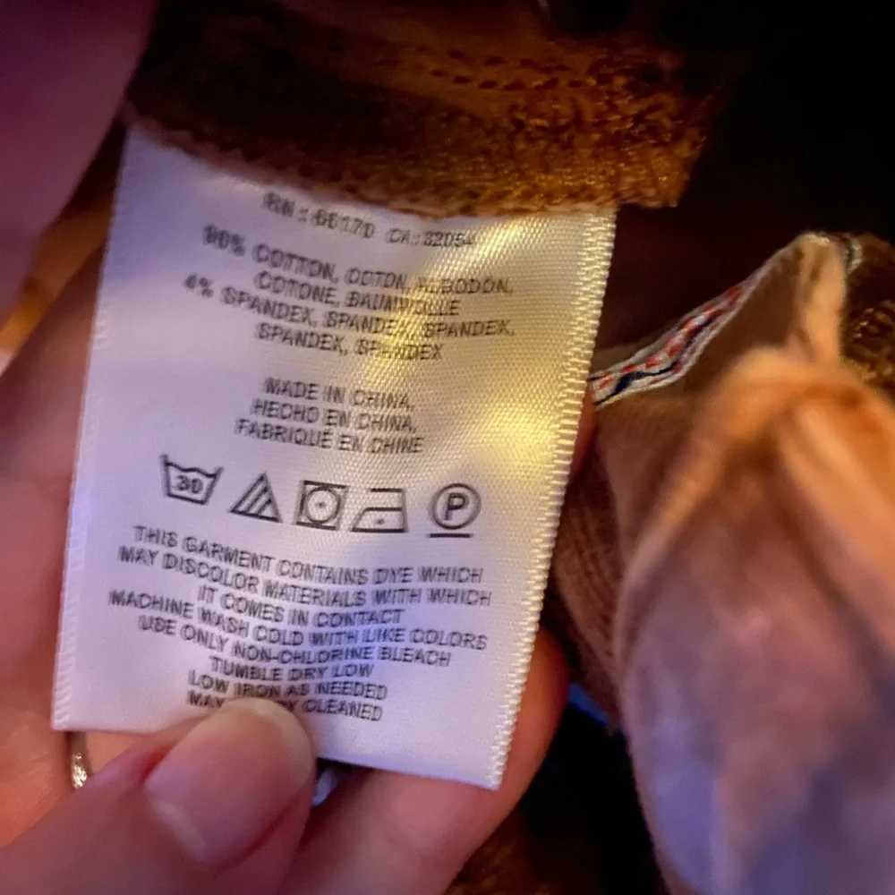 Anthropologie Pilcro and the Letterpress women’s caramel Skinny corduroy pants - Picture 3 of 11